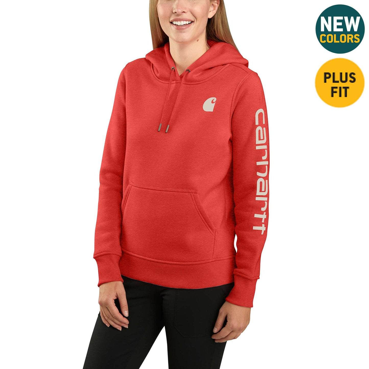 Women's Relaxed Fit Midweight Logo Sleeve Graphic Sweatshirt