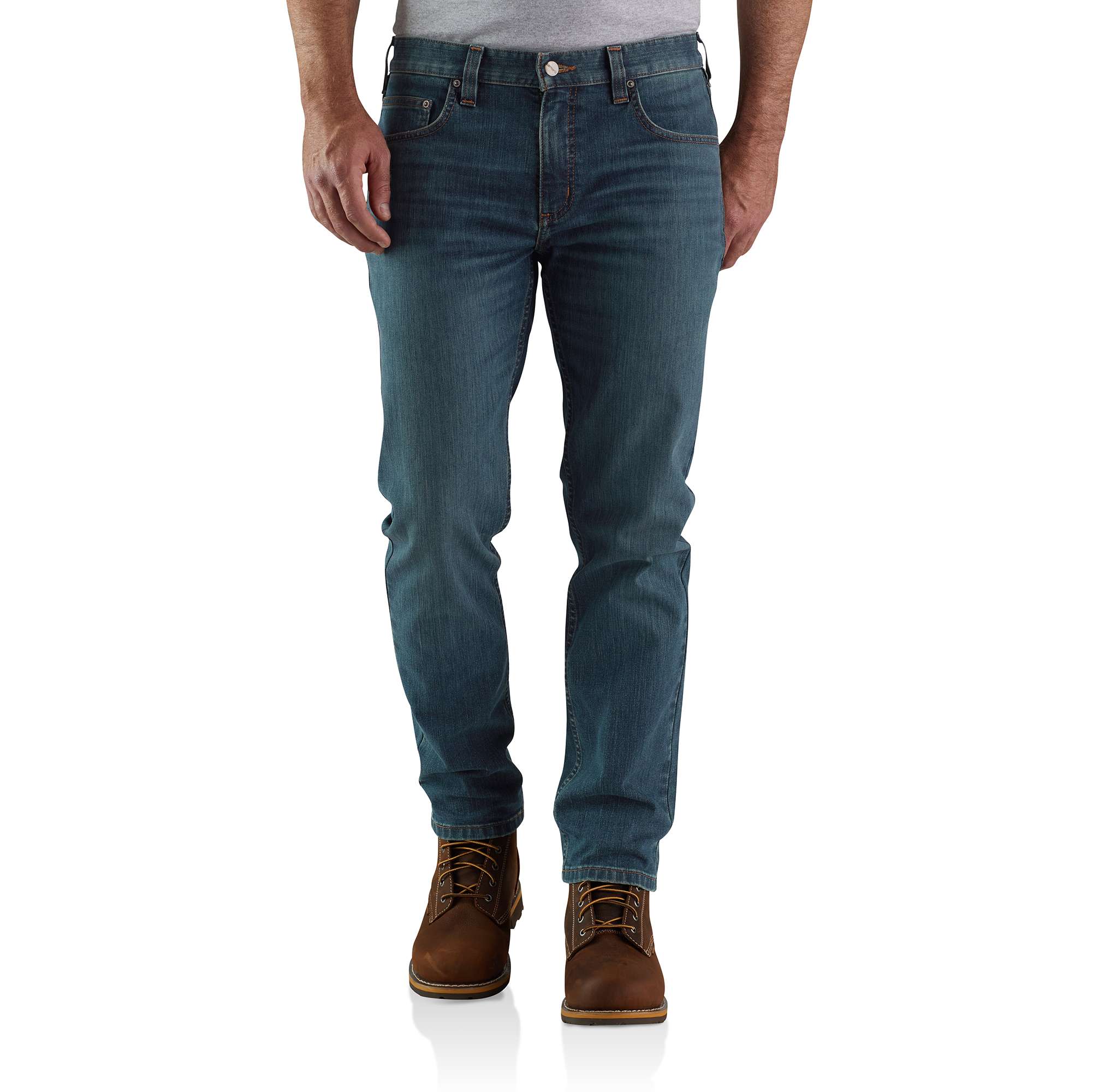 Rugged Flex® Relaxed Fit Low Rise 5-Pocket Tapered Jean | Carhartt Reworked