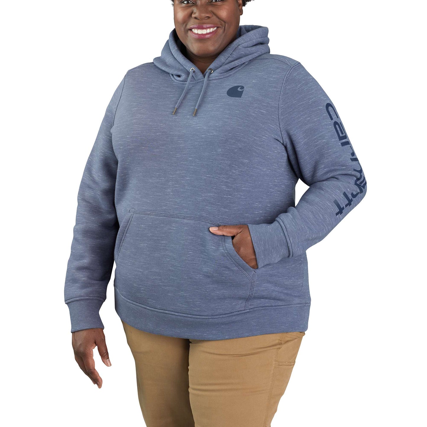 Carhartt Women's Relaxed Fit Midweight Logo Sleeve Graphic
