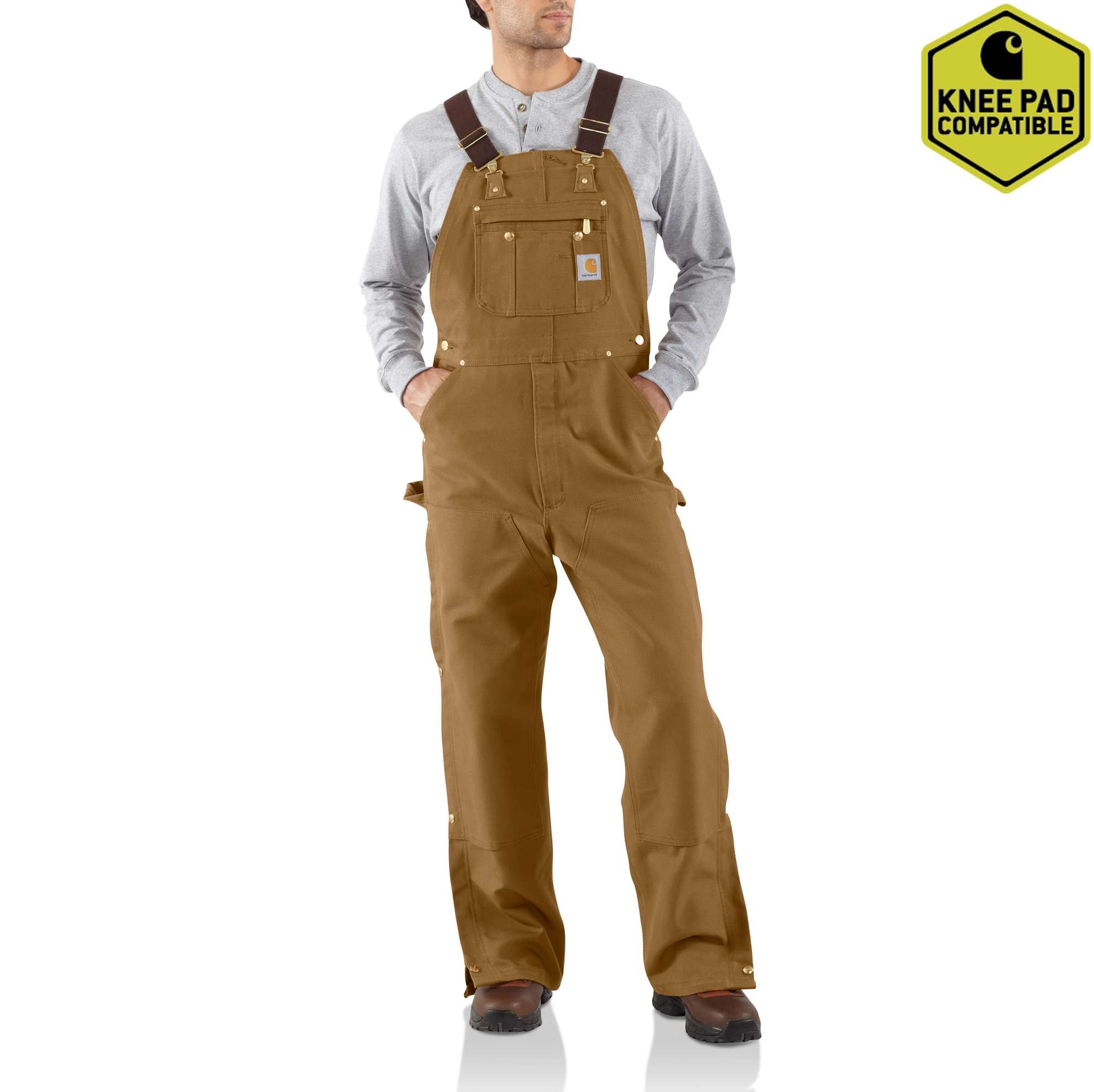 carhartt heavyweight cotton duck bib overalls for men