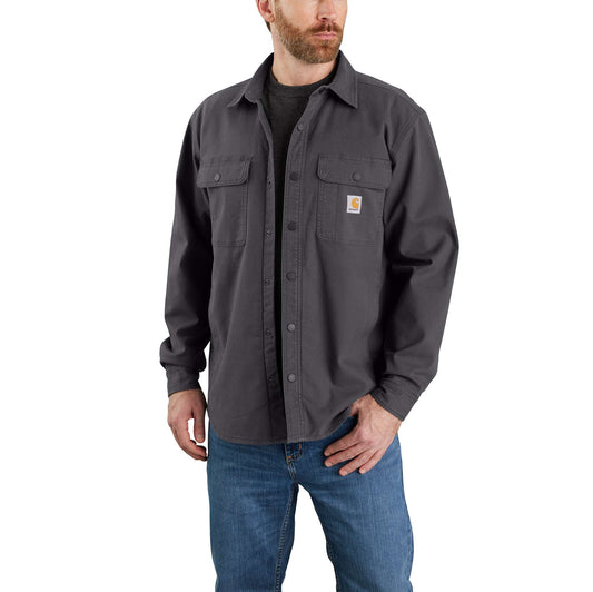 Cotton Fleece Lined Button Down Oversized Jackets