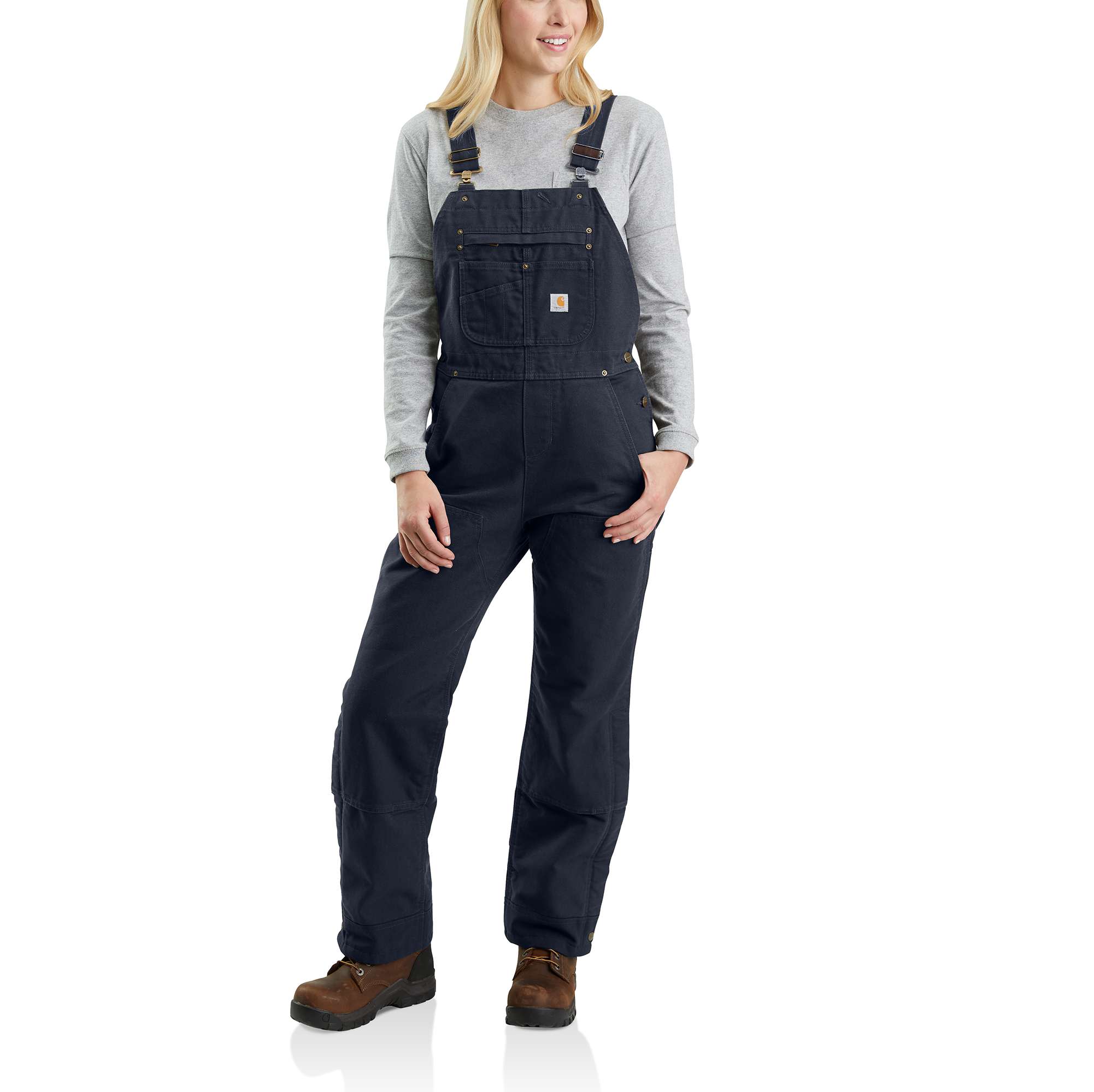 Carhartt WIP - W' Bib Overall Straight Rinsed Tobacco - Dungarees