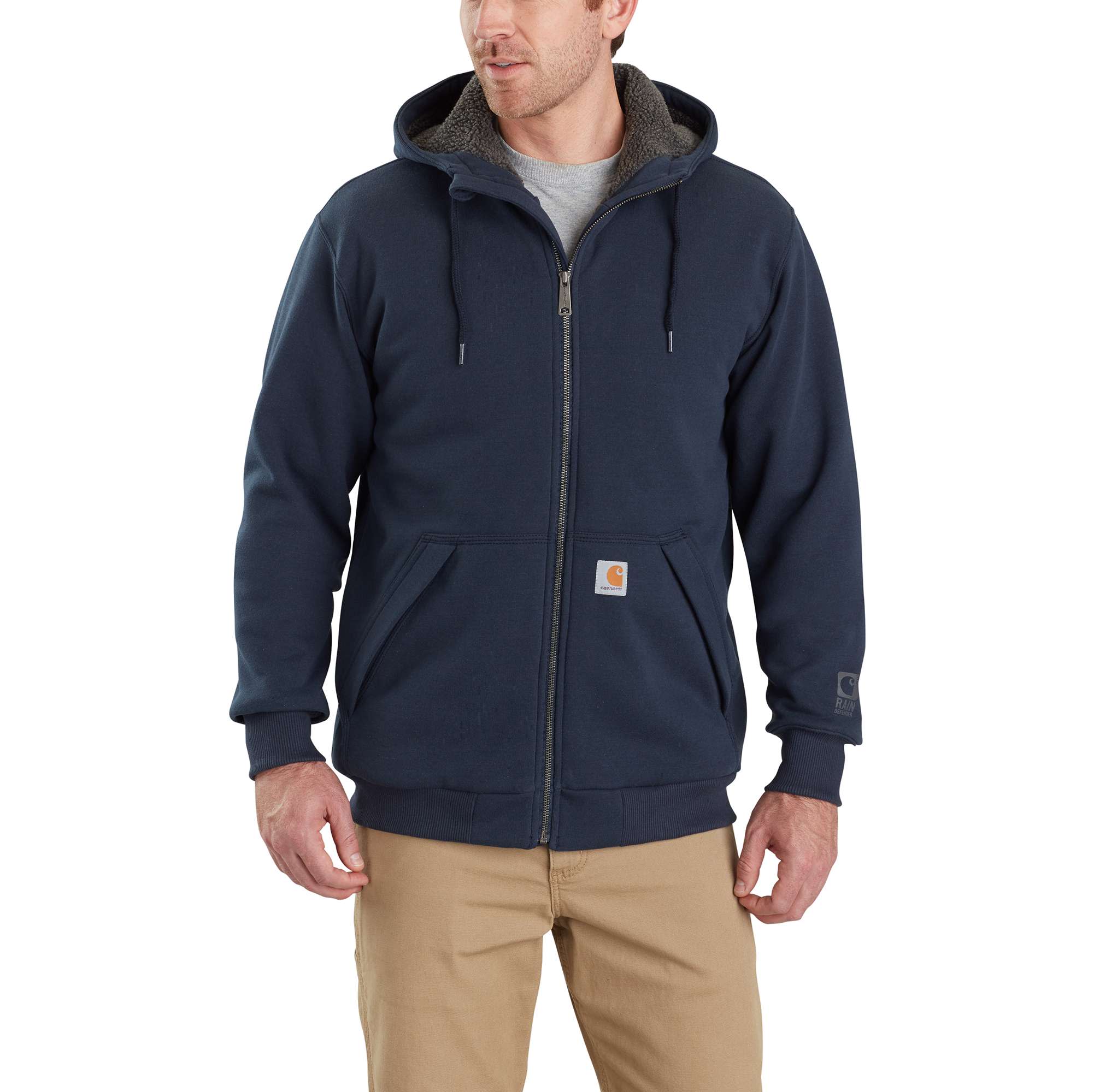 Carhartt rain defender hot sale zip up hoodie