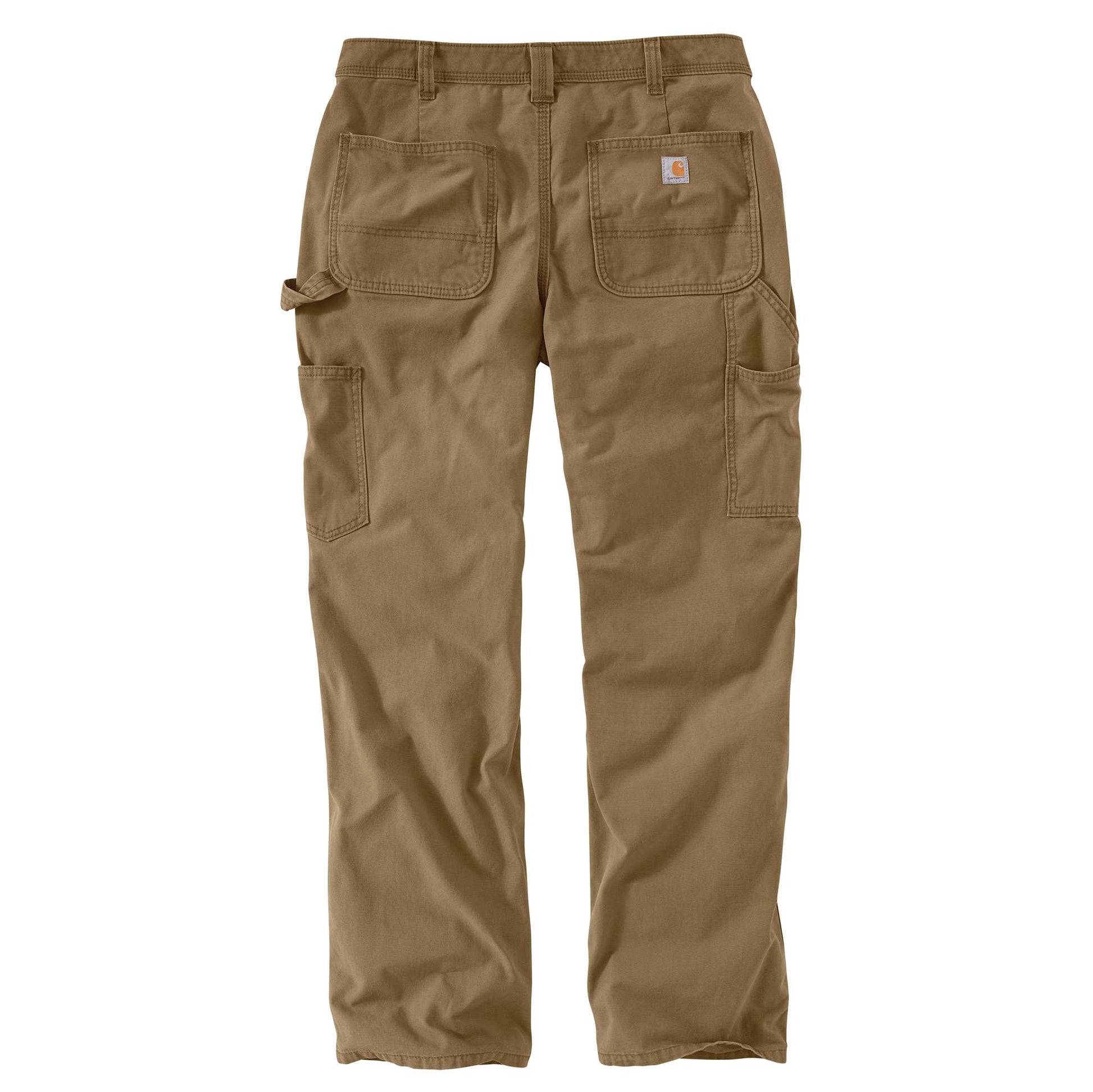  Carhartt womens Rugged Flex Loose Fit Canvas Double-front Work  (Plus Sizes) Pants, Dark Brown, 18 Tall US: Clothing, Shoes & Jewelry