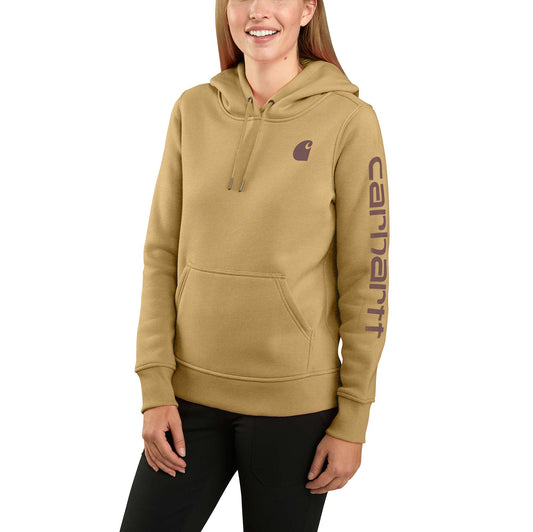 Women's Relaxed Fit Midweight Logo Sleeve Graphic Sweatshirt