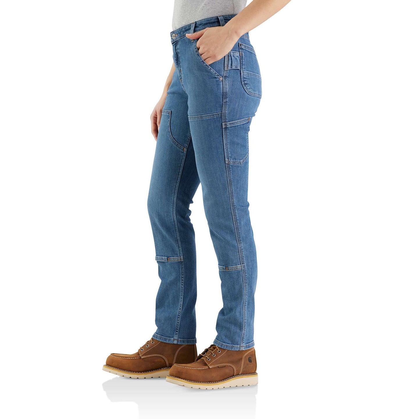 Rugged Flex Relaxed Fit Double Front Straight Jean