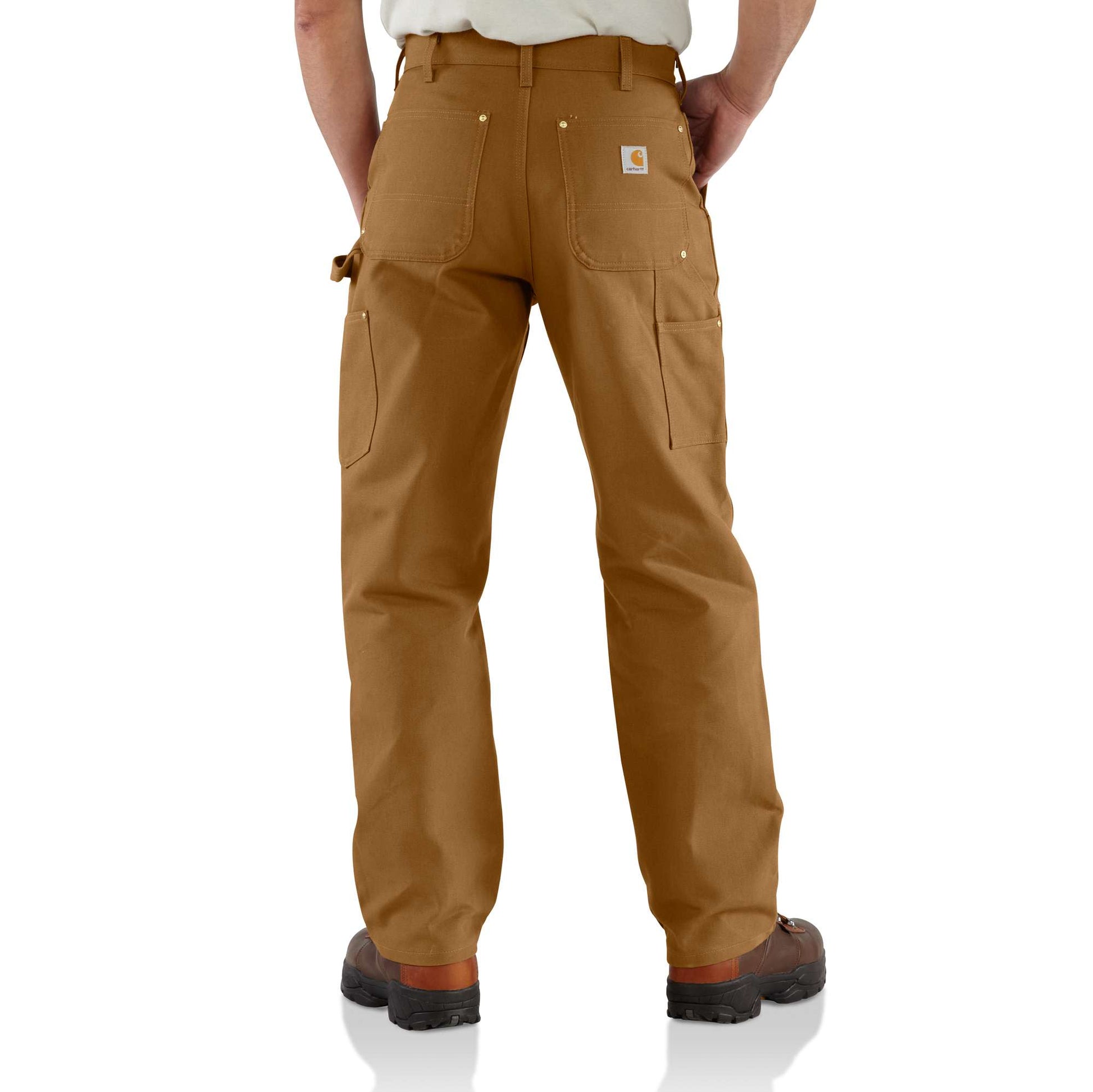 Carhartt Loose-Fit Washed-Duck Double-Front Utility Work Pants for