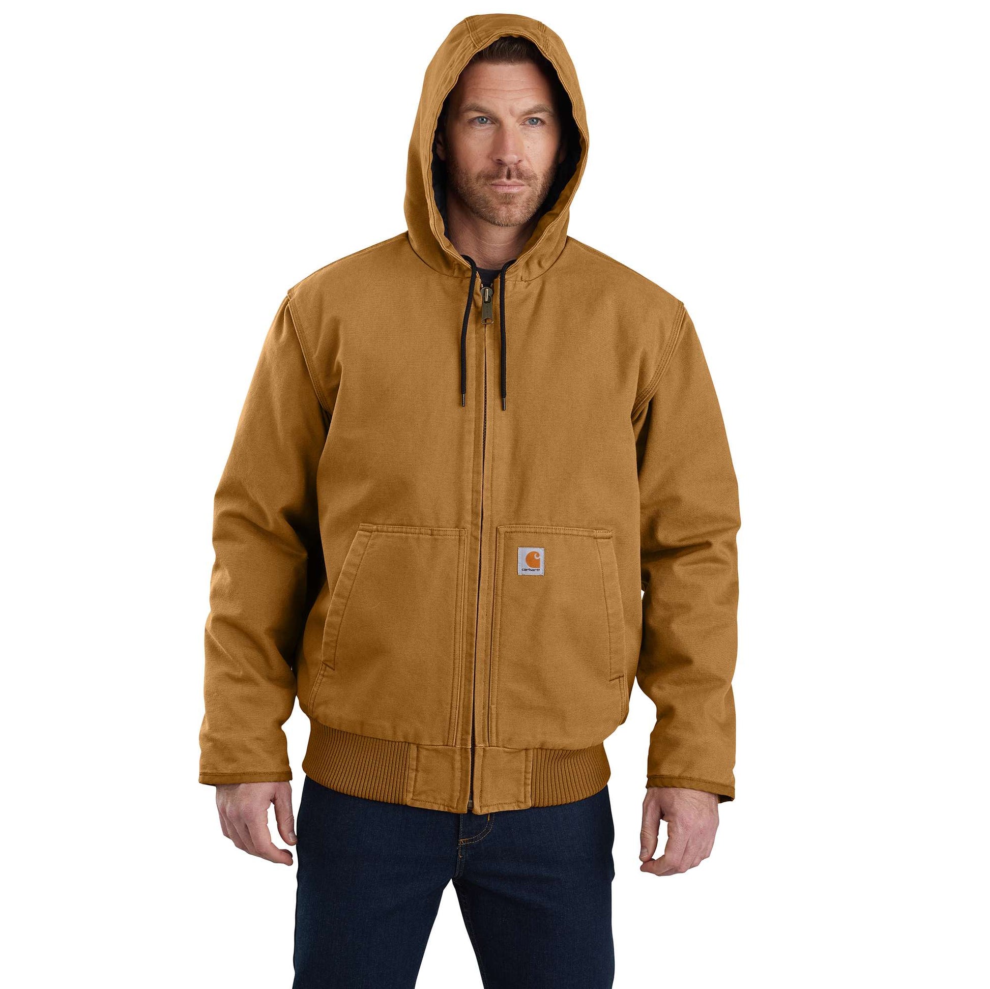 Carhartt Men's Washed Duck Insulated Active Jacket - Brown