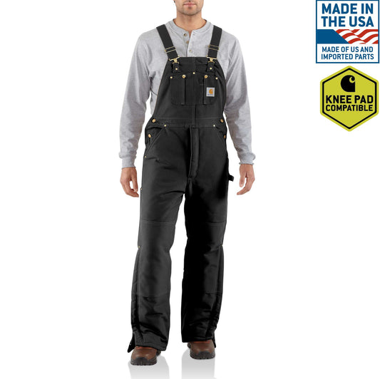 Duck Bib Overall / Arctic Quilt Lined