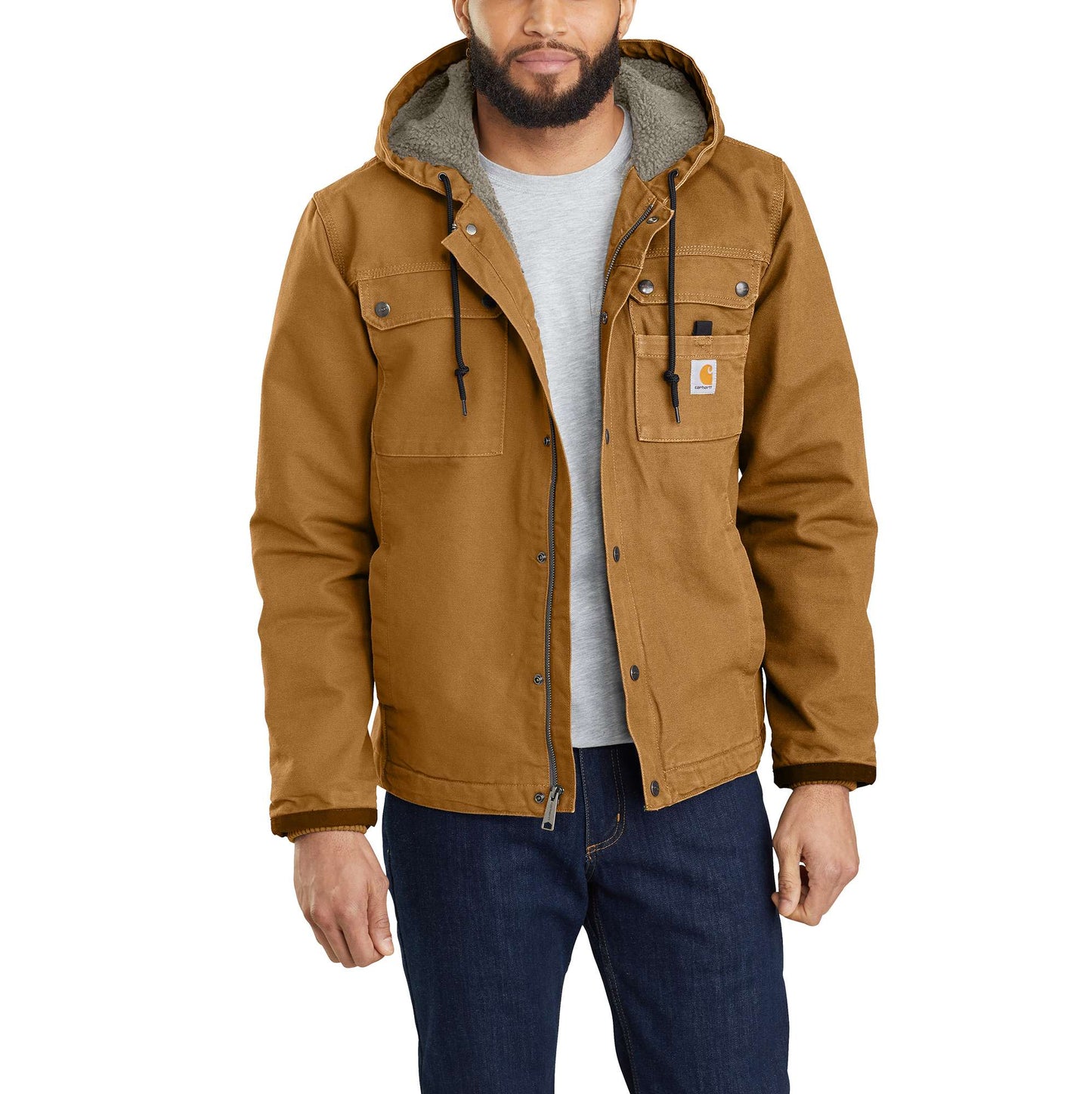 Relaxed Fit Washed Duck Sherpa-Lined Jacket - Stampede Tack & Western Wear