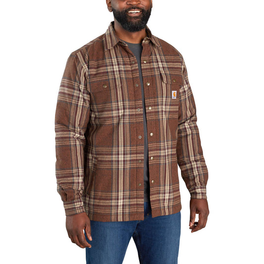 Relaxed Fit Flannel Sherpa-Lined Shirt Jac