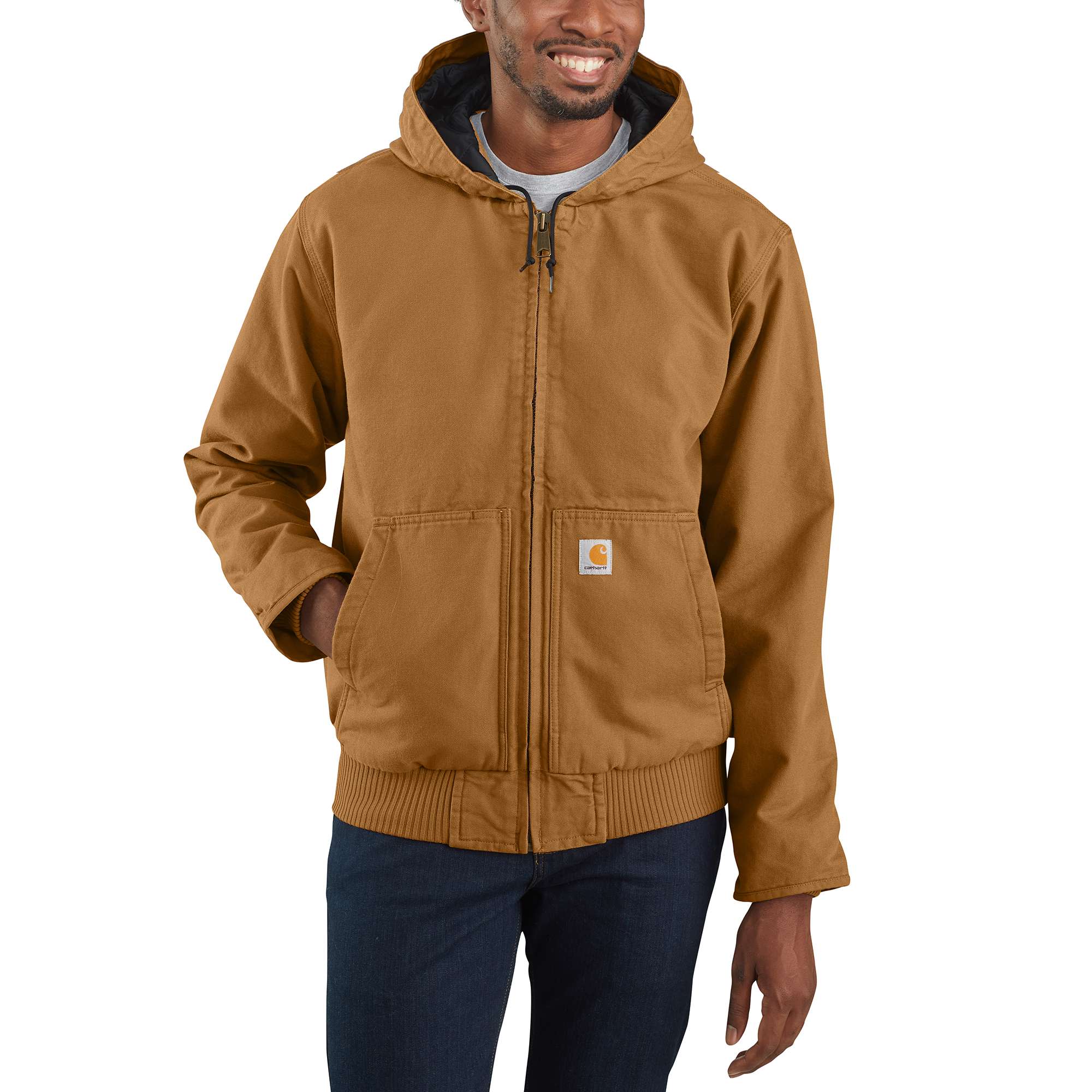 Loose Fit Washed Duck Insulated Active Jac