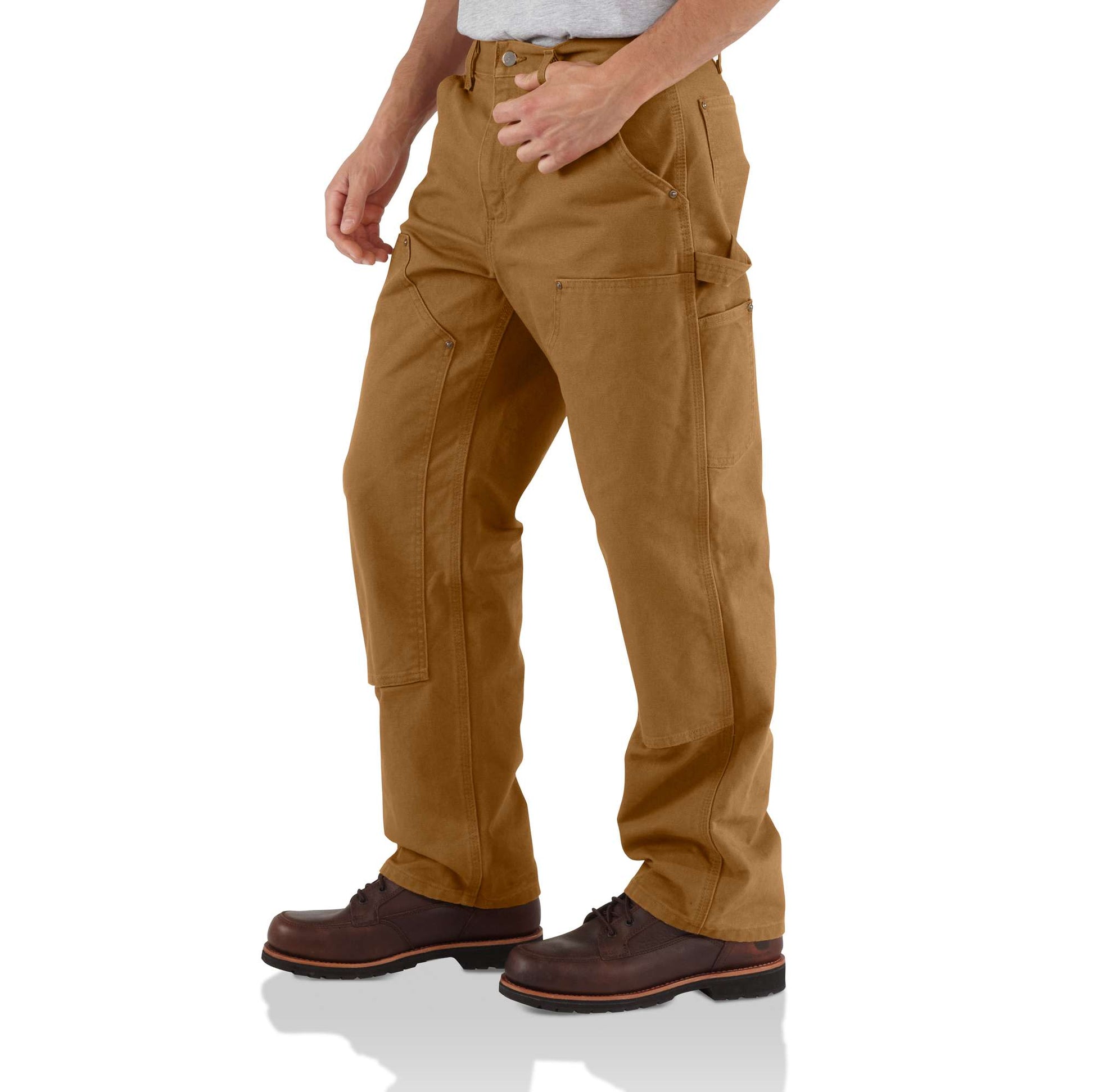 Carhartt Men's Loose Fit Washed Duck Double-Front Utility Work Pant