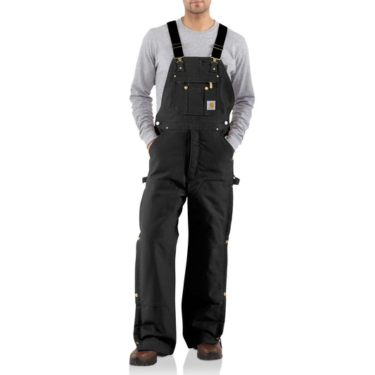 Duck Zip-to-Thigh Bib Overall/Quilt Lined