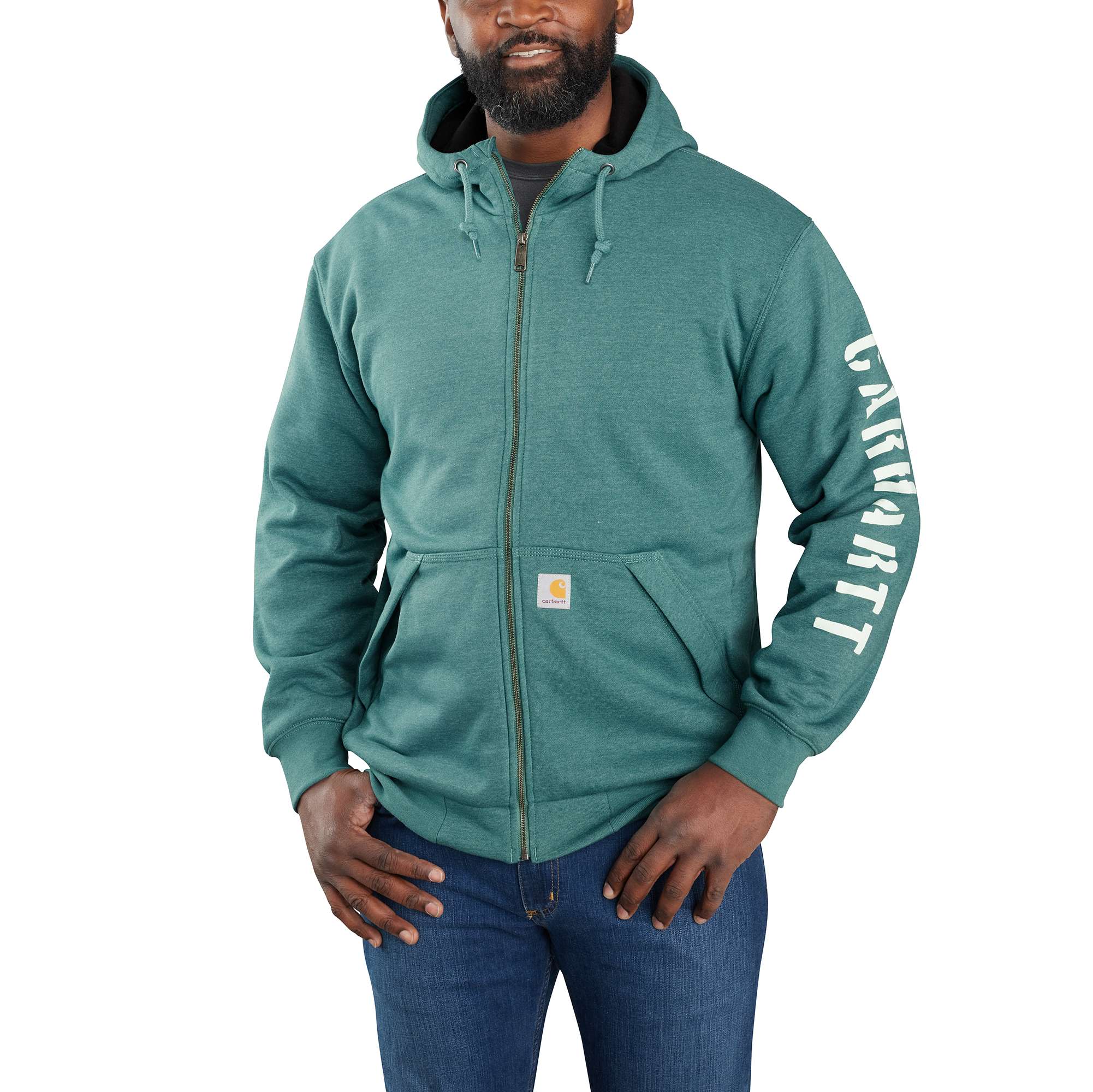 Rain Defender® Loose Fit Fleece-Lined Logo Graphic Sweatshirt