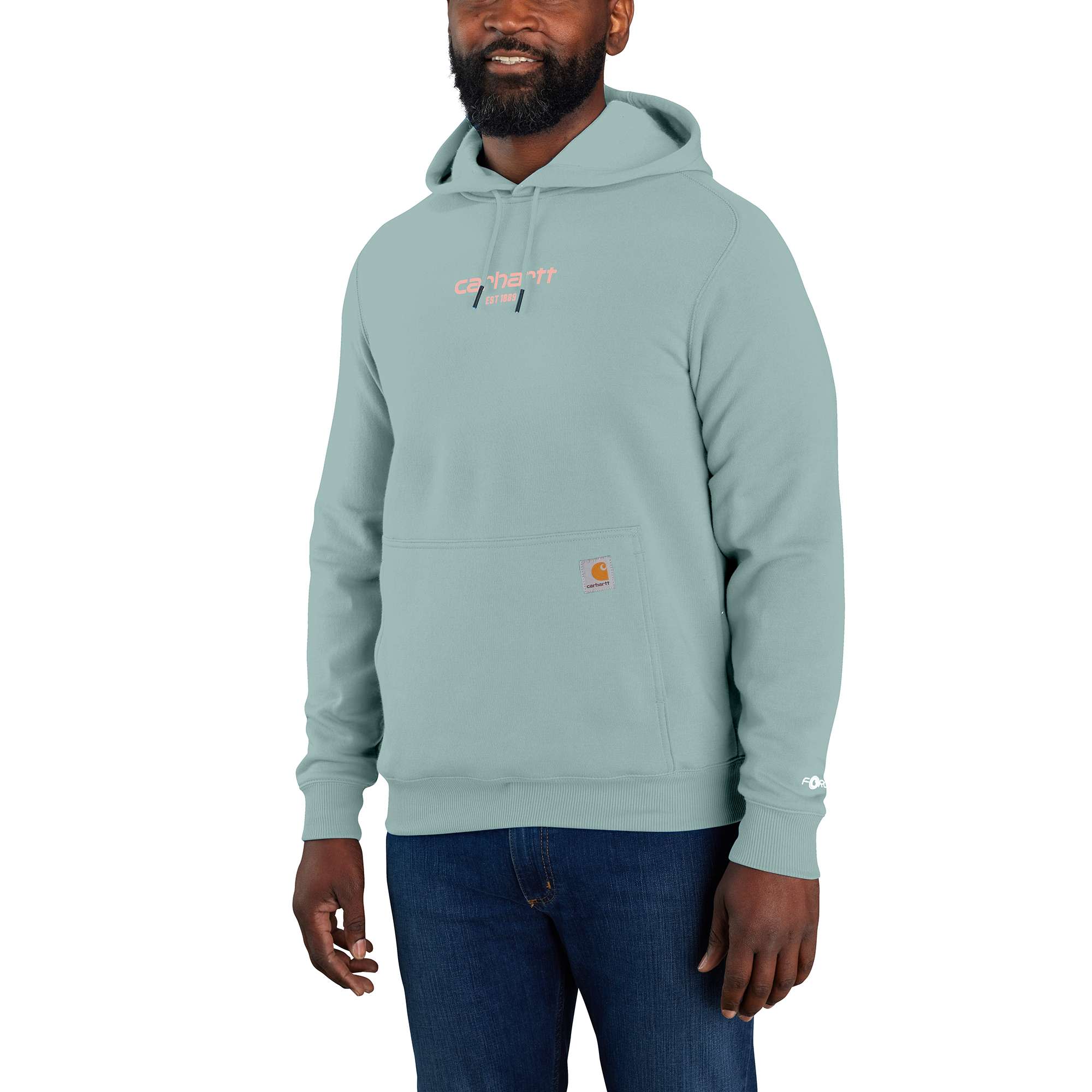 Grey clearance carhartt hoodie