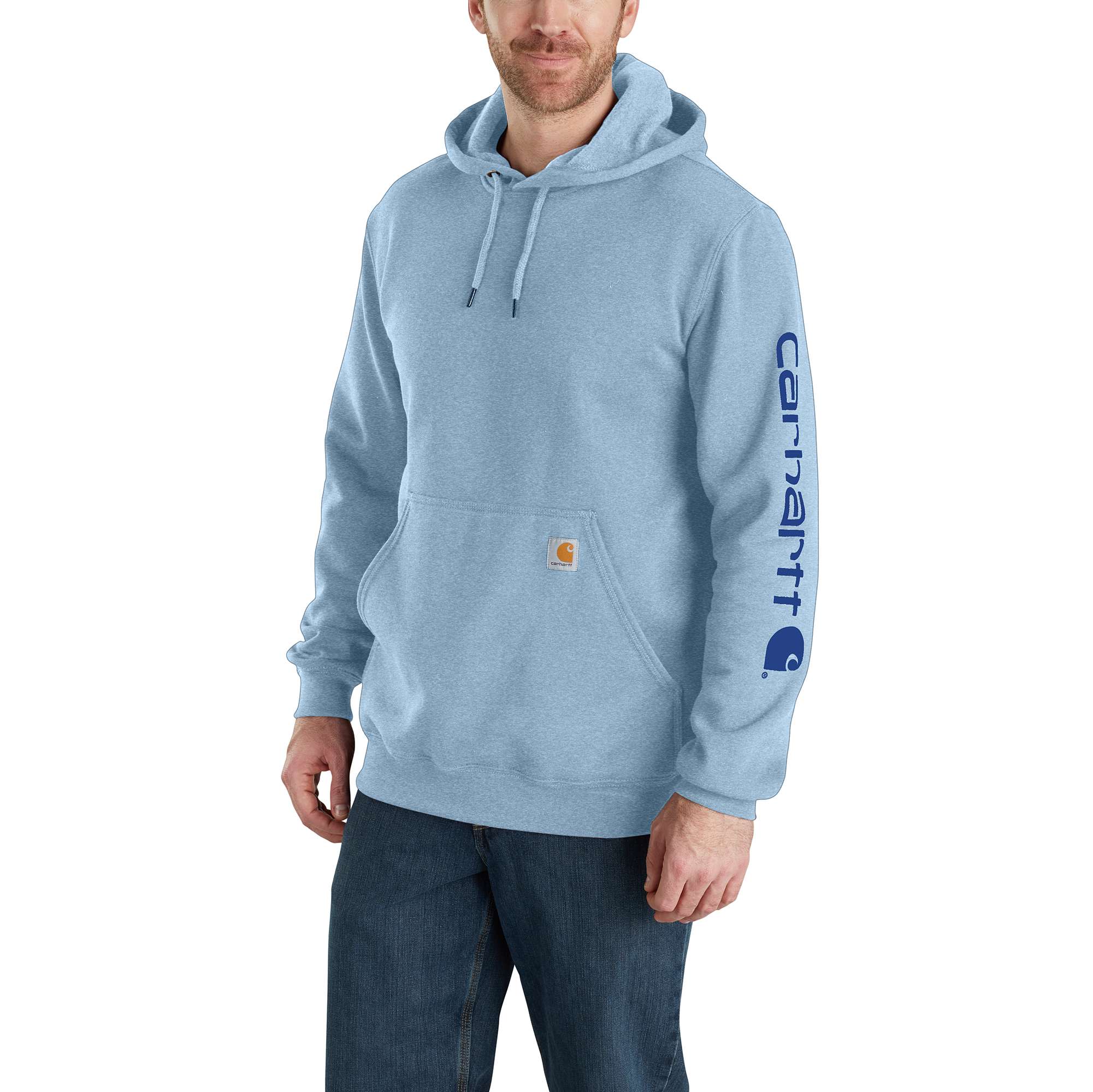 Mens blue best sale carhartt hoodie